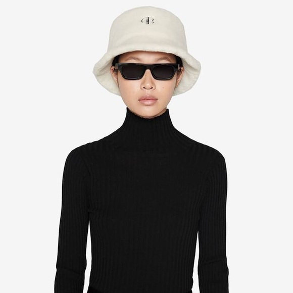 Anine Bing Cami Cream Bucket Hat - Picture 7 of 7